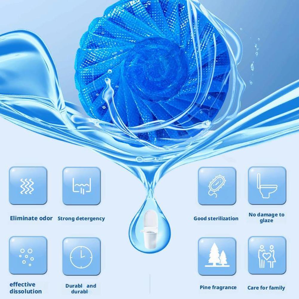 Automatic Toilet Bowl Cleaner Tablets Drain Tank Cleaning Bathroom Remover Deodorization Stain L8J3