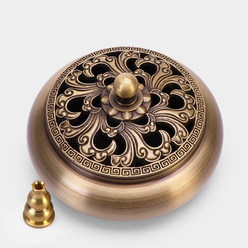 Латунная курильница с плоским дном Jinlian для домашнего и внутреннего использования