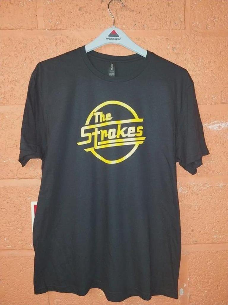 The Strokes ЖЕЛТЫЙ ЛОГОТИП stone roses artic monkeys рок-н-ролл beatles oasis инди-музыка УНИСЕКС футболки