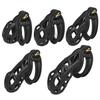 Male Chastity Cage Sleeve With 4 Size Resin Penis Rings Discreet Sissy Femboy Cock Cage Devices Men Adult Goods