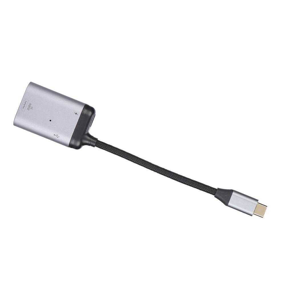 Кабель-адаптер 3-в-1 Type-C на HD Multimedia Interface, PD, Data, Male, Короткий