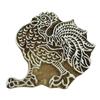 IBA Indianbeautifulart Cock Design Печатный блок Печать на деревянном штампе границы ткани одежды