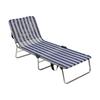 Alco Multiposition Beach Chair White Navy Blue