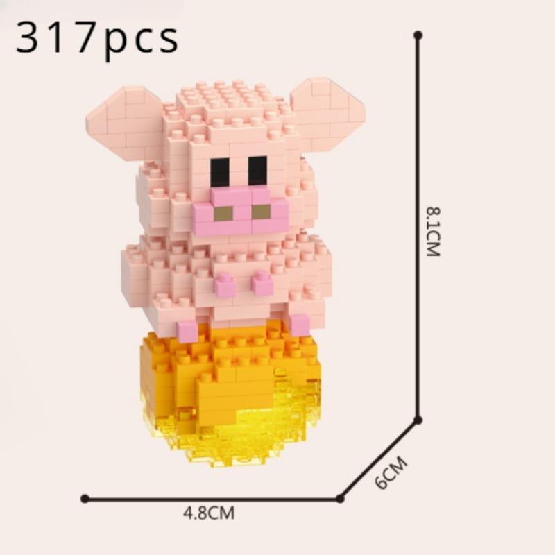 Mid -granular Puzzle Assembly Building Block Toy Chinese Zodiac Signs