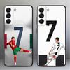 Футбольный Чехол с Номером для Samsung Galaxy A57 A52 A36 A55 A23 A32 A26 A73 A51 A25 A24 A53 A35 A37 A22 Чехол для Телефона A71 A72