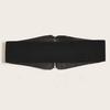 Flat Multiple Small Nail Zipper Waist Seal Waistband With Rivets Black Belt