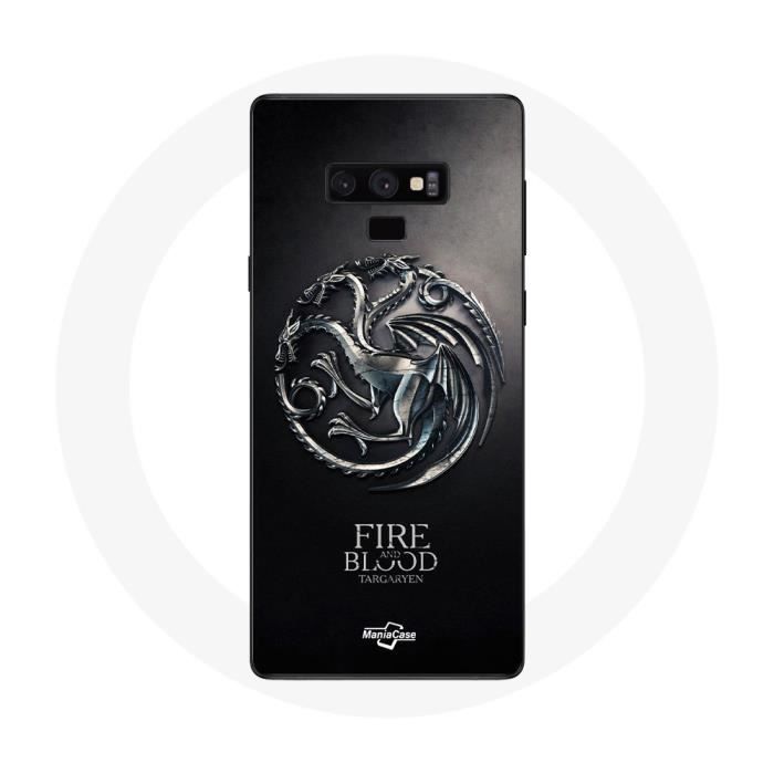 Coque - Game Of Thrones - Samsung Galaxy Note 9 - Noir - Rigide - Protection