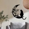 Cat Metal Wall Art Decor Artwork Decoration Hanging Ornament for Shop Above Bed