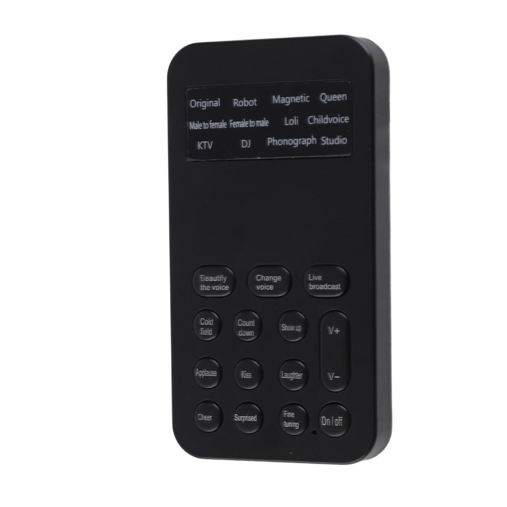 Voice Changer Многофункциональный 12 звуковых эффектов Функция тонкой настройки Управление одним щелчком Мини-звук