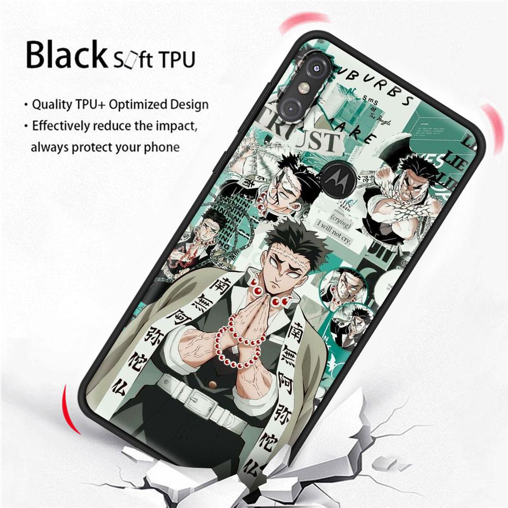 Чехол для телефона Motorola Moto G9 Play One Fusion Plus G8 Power G Stylus Hyper E7 Edge Lite, черный чехол в стиле аниме «Убийца демонов»