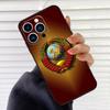 Soviet Union USSR Flag Case For iPhone 16 15 13 14 Pro Max 12 Mini 11 14 Pro Max X XS XR Plus Soft Cover Coque
