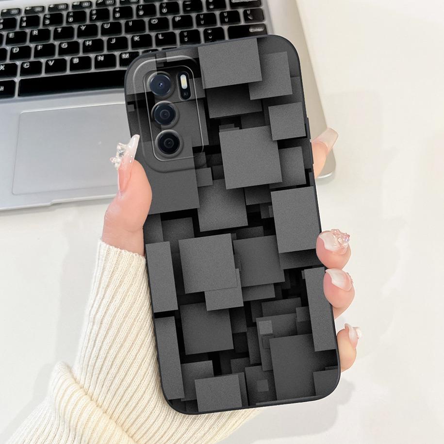 For OPPO A16 Case CPH2269 Shockproof Cover Popular Flower Matte Coque For OPPO A16S A54S CPH2271 CPH2273 Phone Cover A 16 S Capa