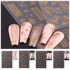 Manicure Ornaments Christmas Bronzing Nail Decals Christmas Snowflake Nail Decorations Lady