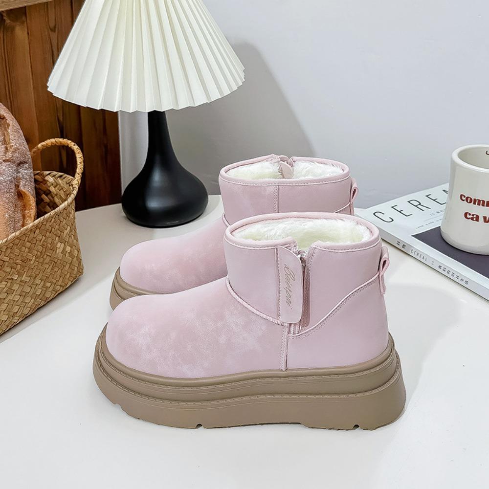 Winter Womens Boots Short Boots Women Cotton Shoes Round Headed Casual Warm Snow Boots for Women Warm Shoes