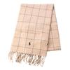 Polo Ralph Lauren Reversible Muffler Camel PC0743 Made In Italy Wool Check POLO RALPH LAUREN Present Gift Men's Women's [Item]