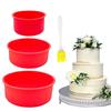 Круглая силиконовая форма для торта, форма для выпечки, круглый противень для выпечки, кухонные силиконовые формы для выпечки с антипригарным покрытием, многоразовые формы для торта, инструменты для выпечки