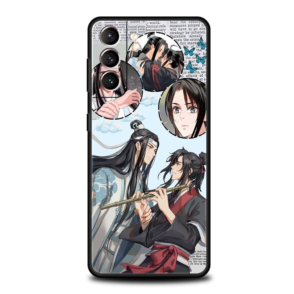 Аниме Мо Dao Zu Shi MDZS Чехол для телефона Samsung Galaxy S22 S21 S20 Ultra FE 5G S10E S10 S9 S24 Plus S23 Черный