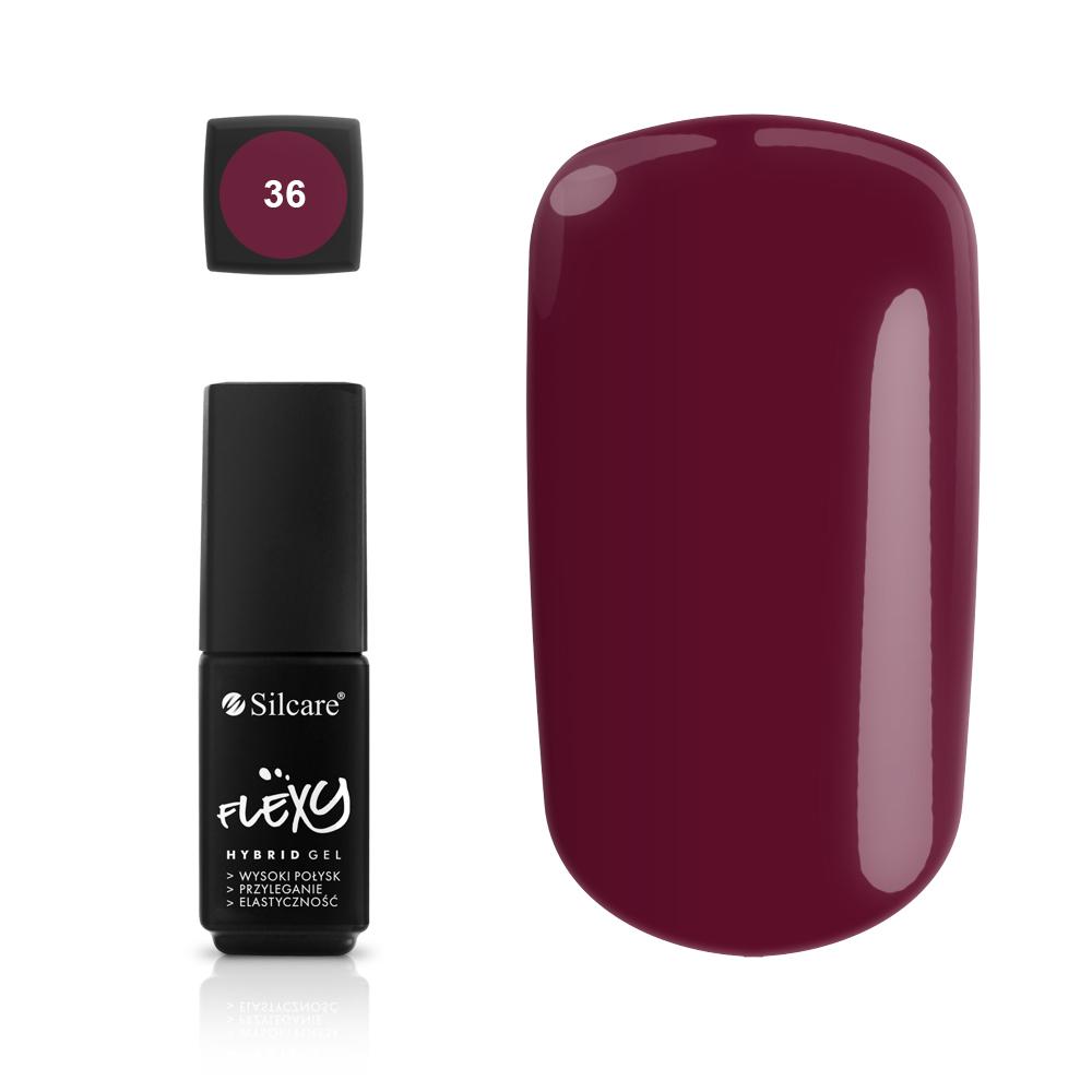 Silcare Flexy Gel Polish 4.5g - Shade 36, Professional Long-Lasting Premium Finish