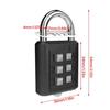 Security Dormitory Cabinet  Lock Luggage Padlock Backpack Zipper Lock 6 Digit Button Password Lock