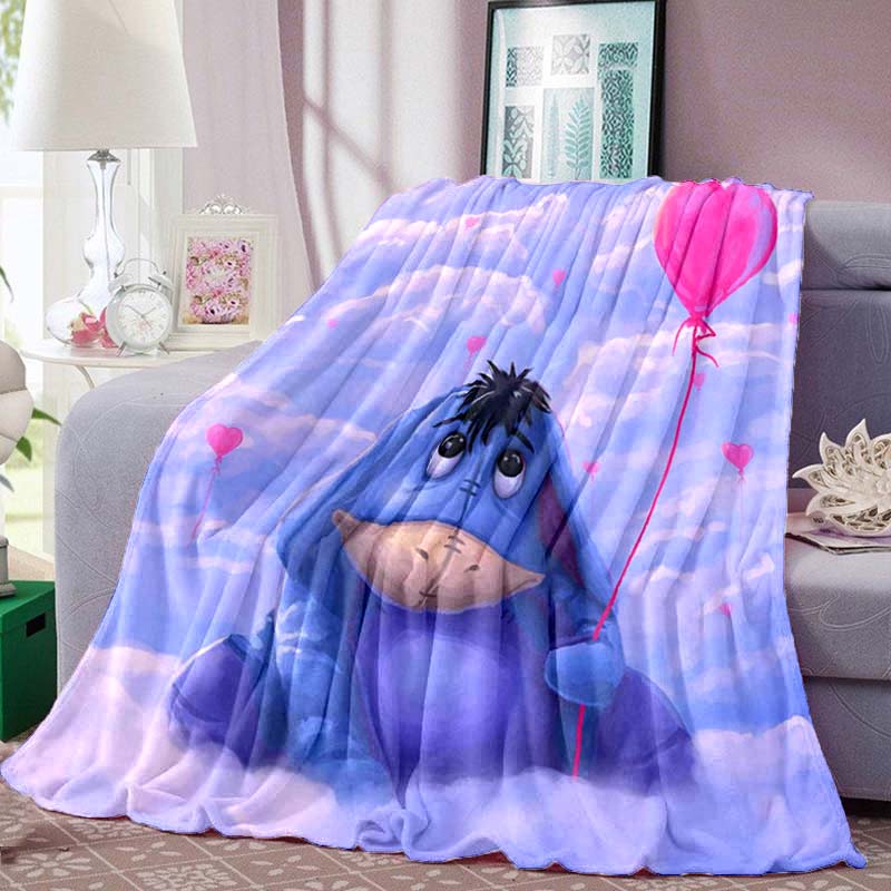 New 2026 (Eeyore) Cartoon Cute Pattern Blanket, Suitable for Sofas, Bedrooms, Offices, Naps, The Perfect Gift.