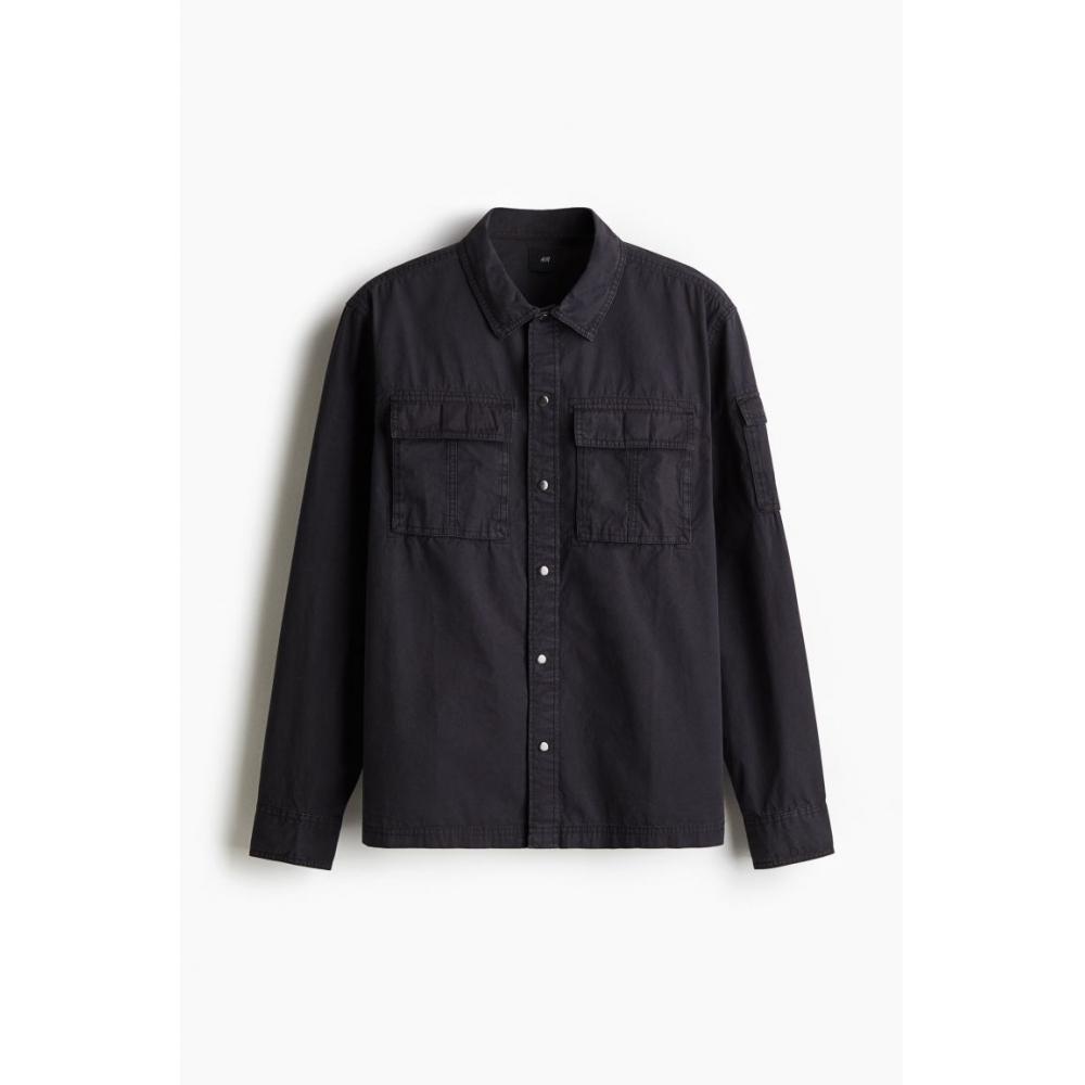 HM Utility oversHirt Regular Fit Black