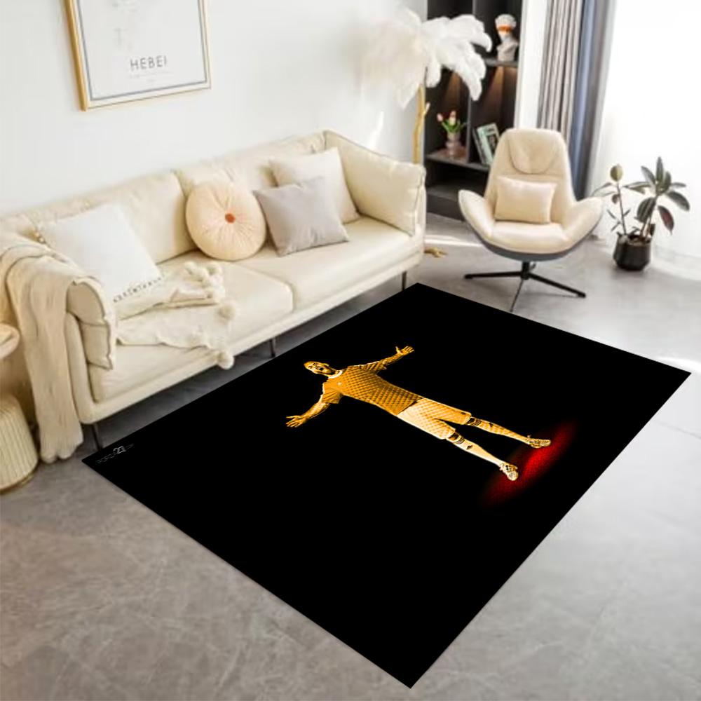 Football Player Action Floor Rug Office Rug Suitable for Foyer Game Room Bedrooms Outdoor Anti-slip Rug Office home decor
