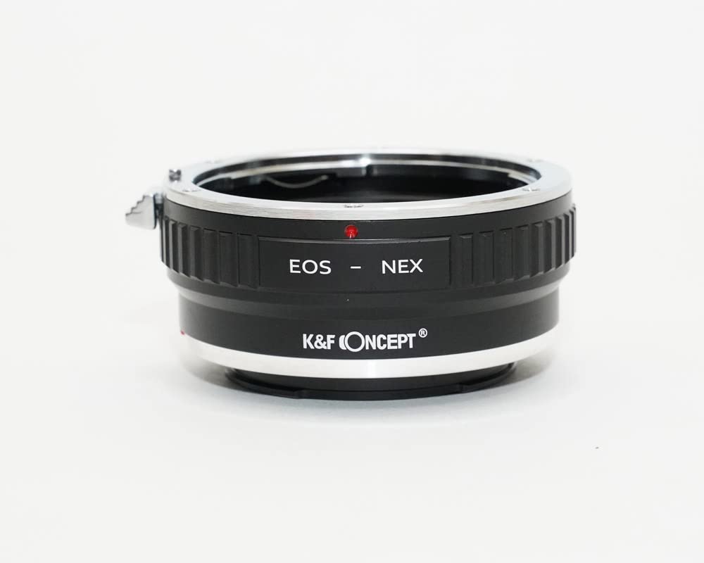 CONCEPT Адаптер для объектива Canon EOS EF на крепление NEX E с салфеткой для чистки объектива K&F (EF-S) ef-nex (КФНЕКС)