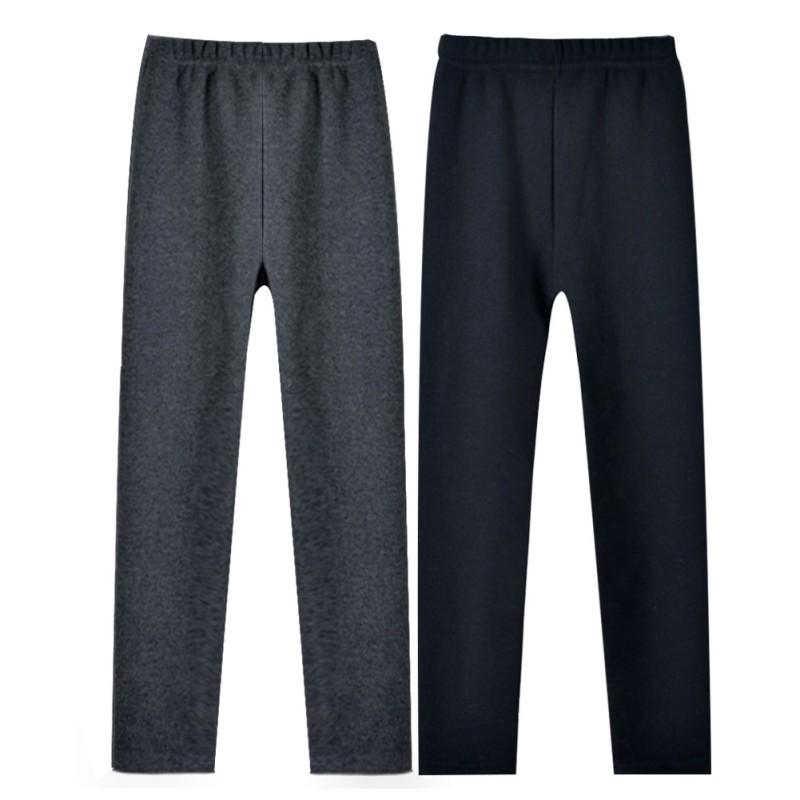 Children Baby Girls Winter Solid Pants Plush Warm Leggings Kids Girl Fleece Lined Leggings for 2-13 Years