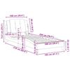 Bed Frame without Mattress  Zadar  Black 100 x 200 cm Faux Leather