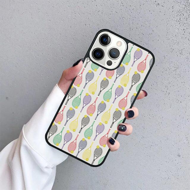 Чехол для телефона с изображением теннисных мячей и ракеток Для iPhone 17 Air 16 15 14 13 12 Pro Max 11 Pro Max Plus Coque Shell