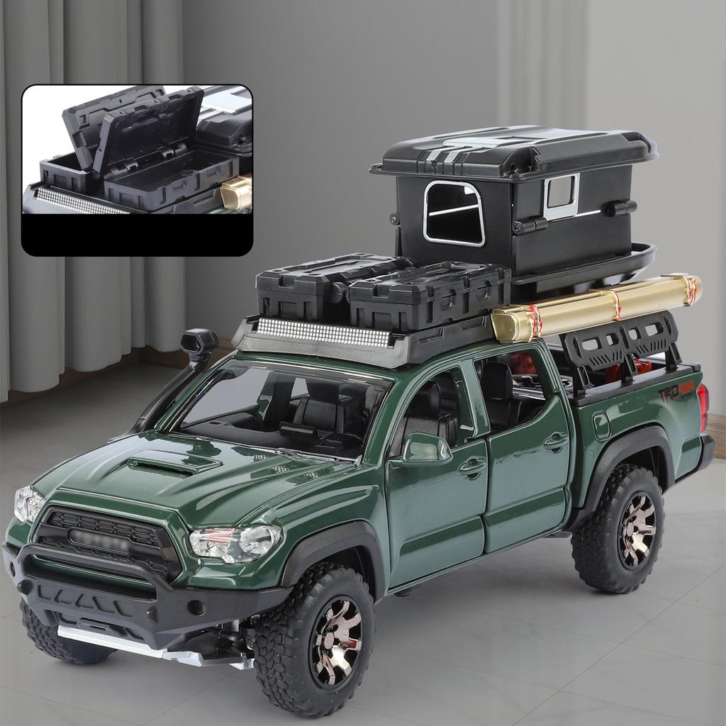 1/32 Toyota Tacoma Пикап-Универсал Металлическая Модель Машины Звук и Свет Инерционный Детская Игрушка Коллекционная Вещь Подарок на День Рождения