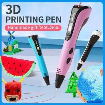 2026 НОВЫЙ 3D-ручка 3D-ручка Набор для детей Детский День Рождения Рождество Креативный DIY Подарок LCD Дисплей с PLA-филаментом