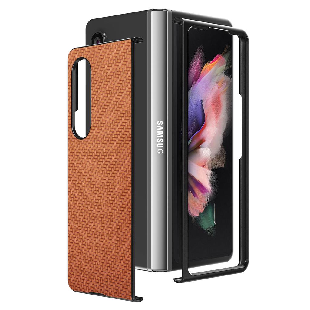 Тонкий модный удобный складной чехол для Samsung Galaxy Z Fold4 Fold 4 Fold3 5g Fold2 Fold 3 2 противоударный чехол из углеродного волокна