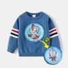 Spring and Autumn Children's Clothing Boy Ultraman Clothes Color Change Sequins Affixed Cloth Embroidered Pullover Sweater Kids Cotton Thread Tops