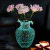 Ins Luminous Glacier Vase Exquisite Transparent Mushroom Vase Dreamlike Fluorescent Vase Desktop