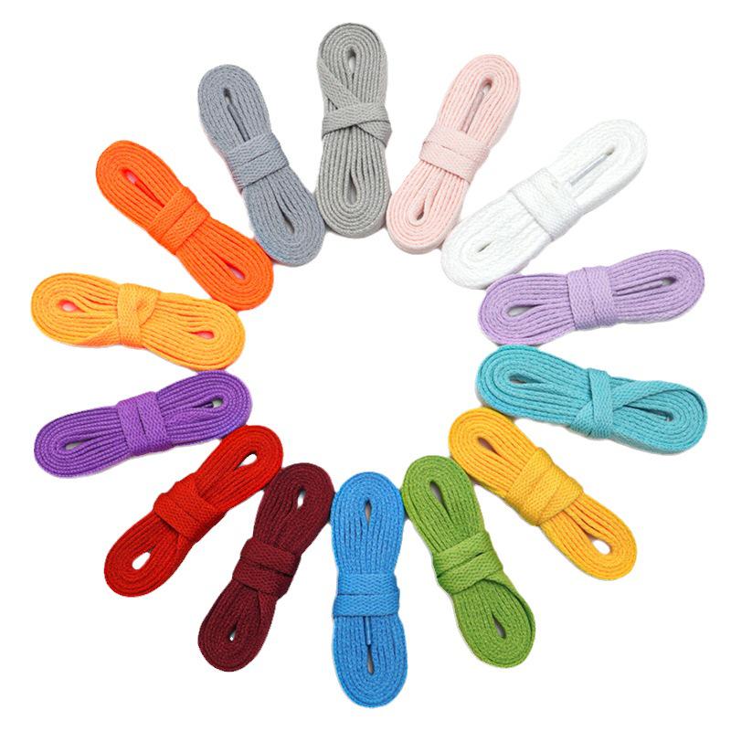 Flat Shoelaces for Canvas Sports & Skate Shoes, Casual Boots, Little White Shoes, Unisex Pure White Shoelaces