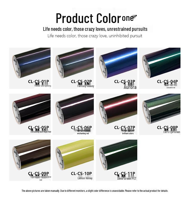 Пленка Kalek Super Chameleon с меняющимся цветом - Поточный черный и очаровательный красный для обтяжки салона автомобиля.
