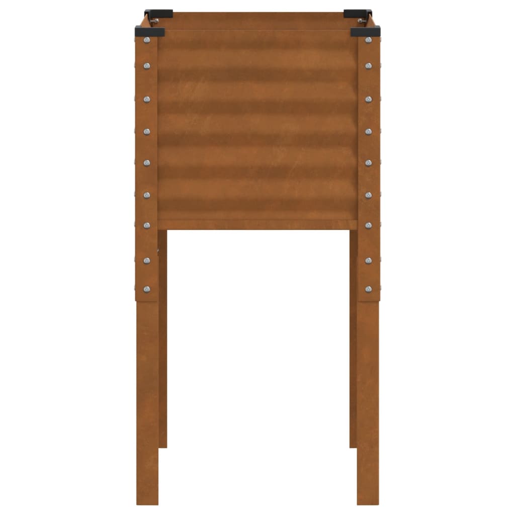 Garden Planter Box 45 x 45 x 88 cm Weathering Steel