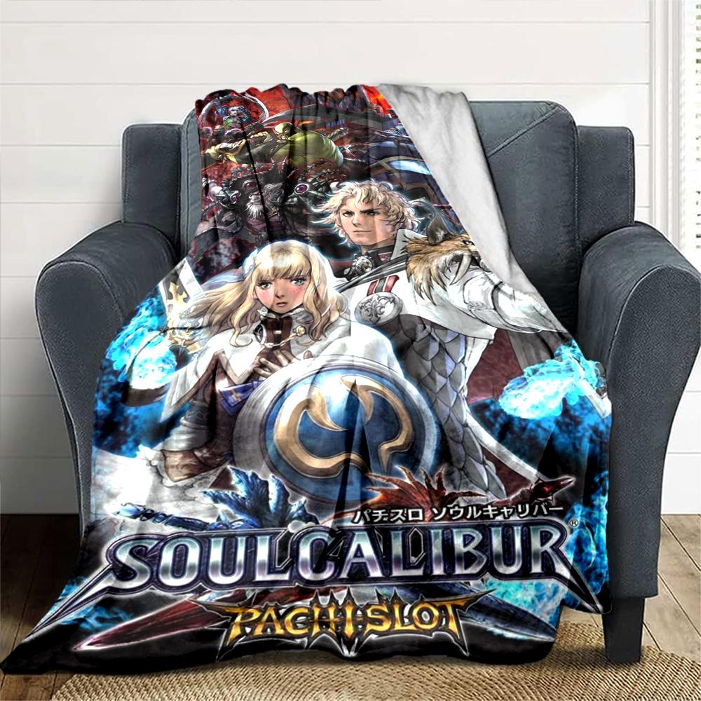 Soul Calibur Print Flannel Blanket High Quality Warm Comfortable Cover for All Seasons Perfect for Gifts Home Decor
