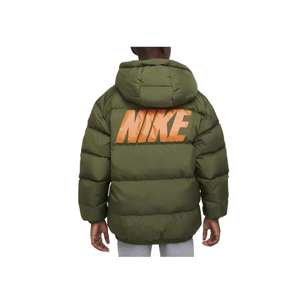Nike Down Jacket Comfortable Skin-Friendly Warmth Kids Jackets Rough-Green DZ9965-326