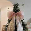 Oversized Hanging Pendant Organza Material Giant Xmas Bow Christmas Tree Decor  Outdoor Decor