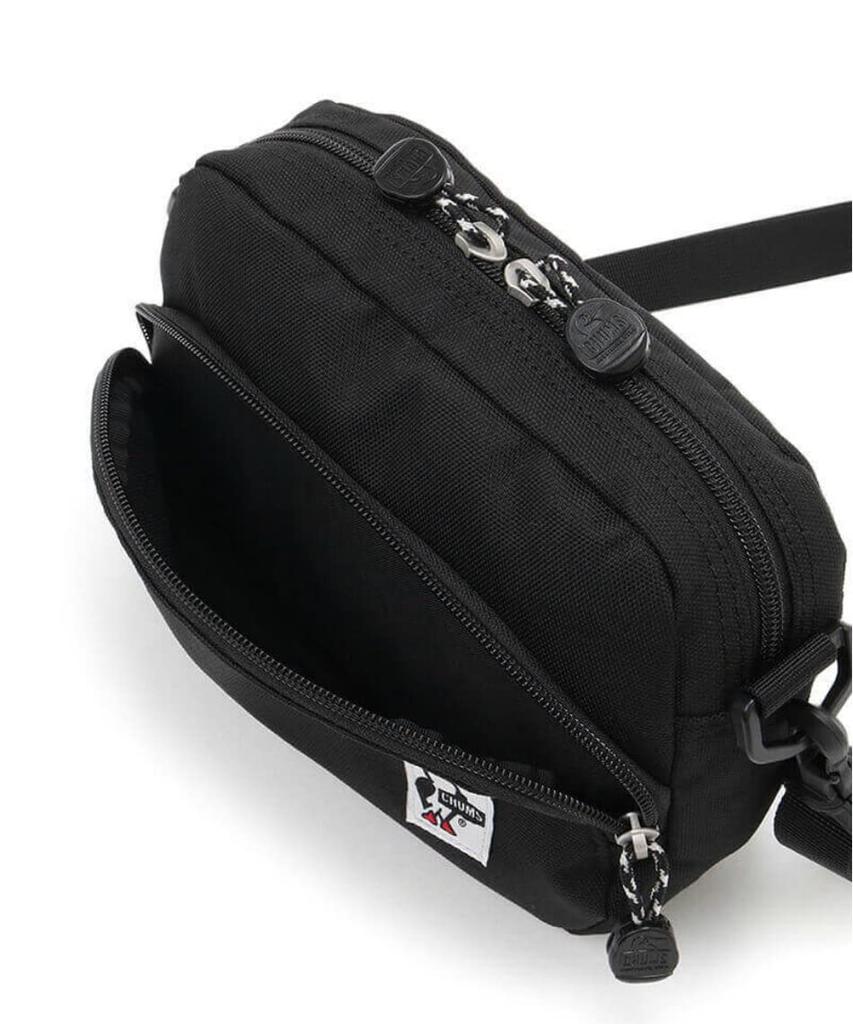 Сумка Recycle Shoulder Pouch Black [Chums] Мужская