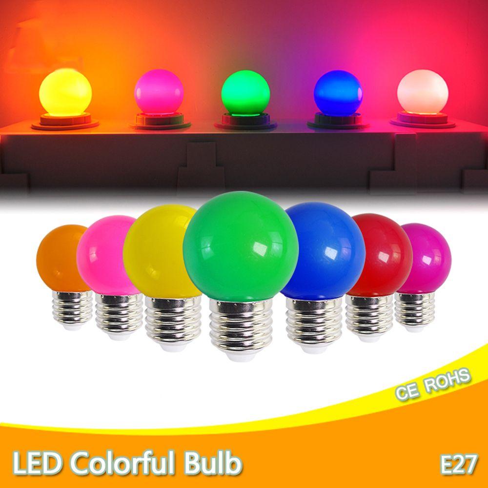Durable Lamparas Flashlight E27 B22 G45 Lamp Colorful Light LED Bulb