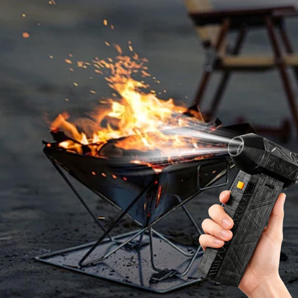 Беспроводная воздуходувка-пылесос 120 Вт Высокоскоростная ручная воздуходувка для сушки автомобиля, удаления снега и пыли, портативная, перезаряжаемая через USB-C