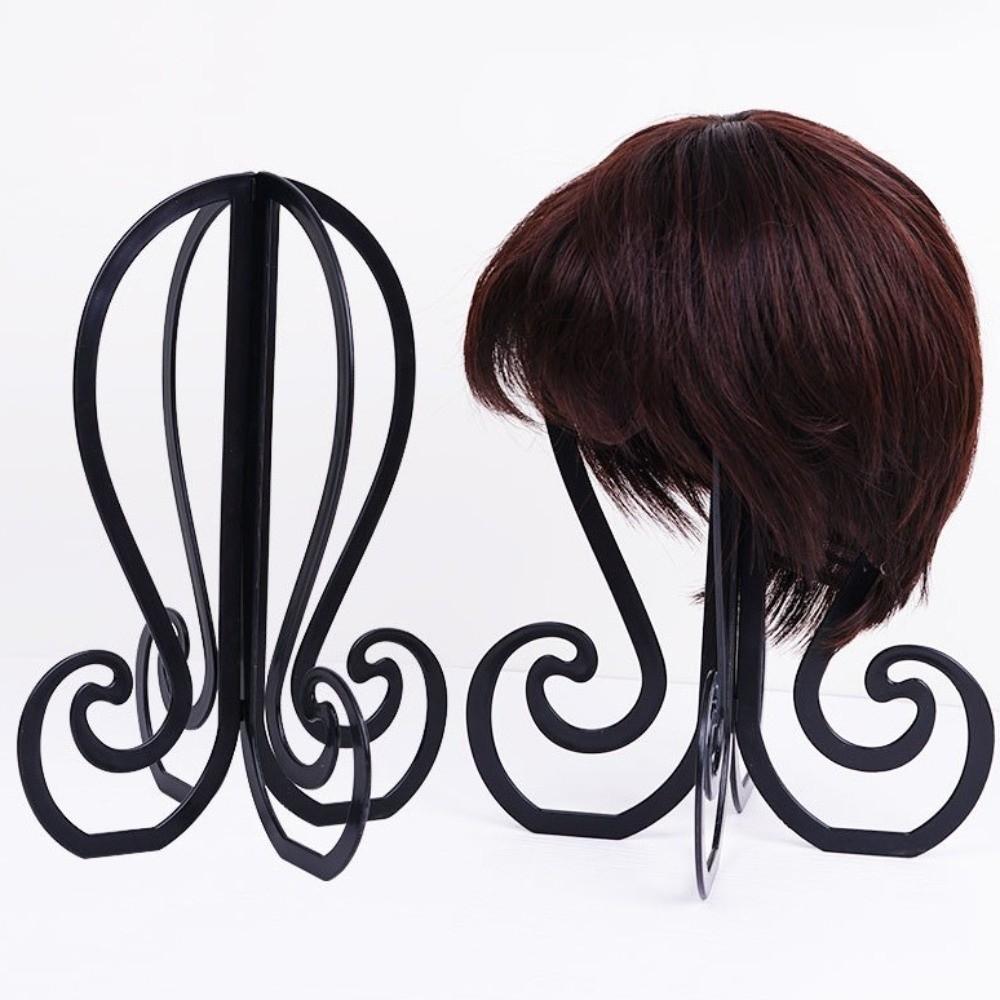 Display Collapsible Wig Head Stand Portable Travel Wig Holder Plastic Wig Stand  Barbershop