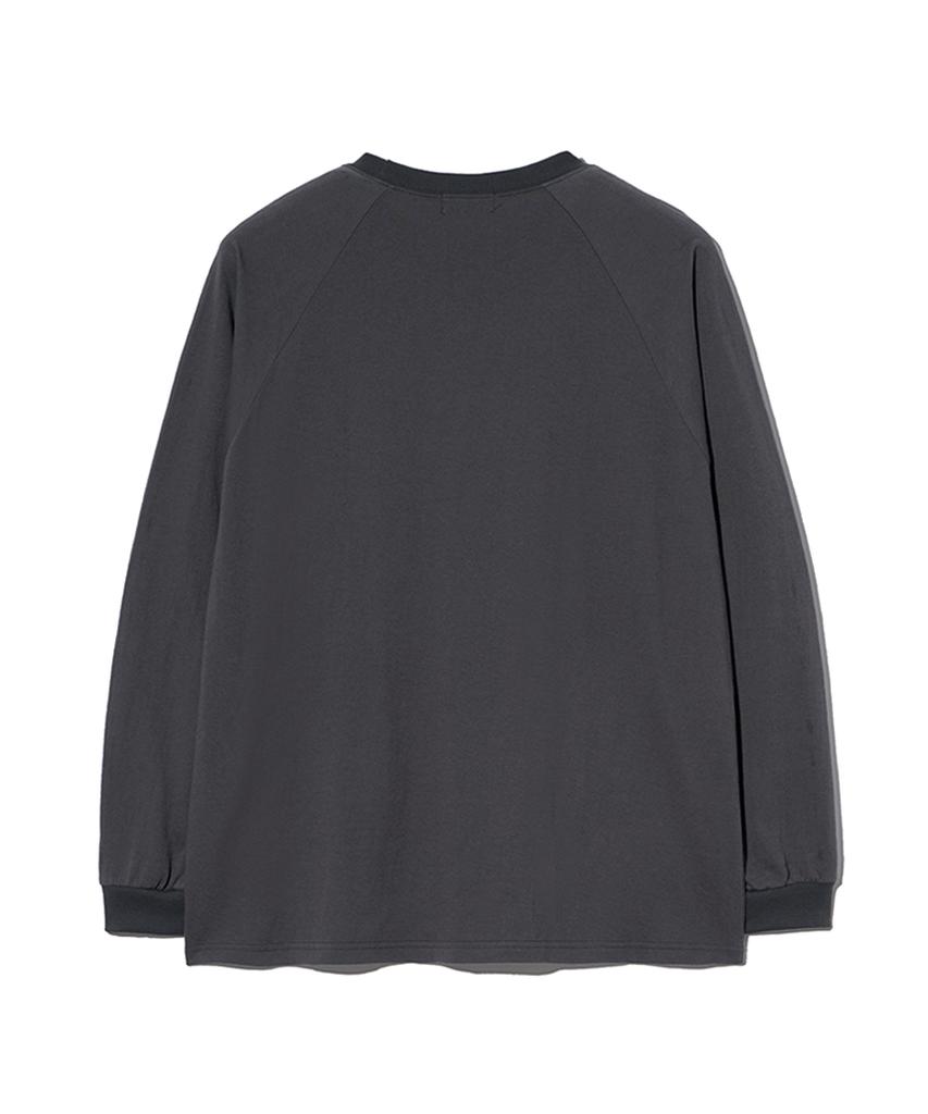 ESCAPEFROM Spilled Water Print Track Long Sleeve Charcoal