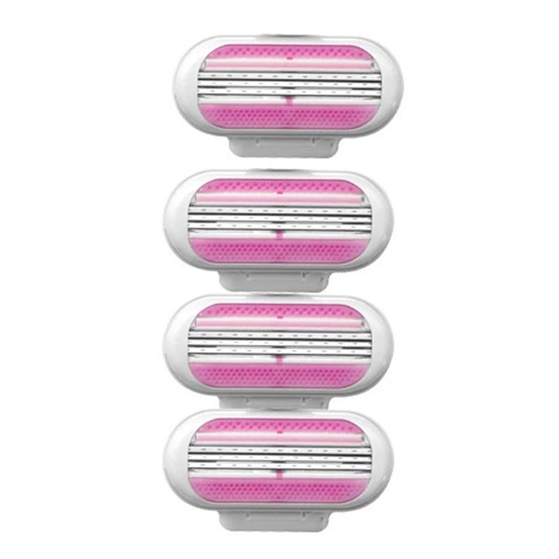 Женская бритва с тремя лезвиями для подмышек со сменной головкой