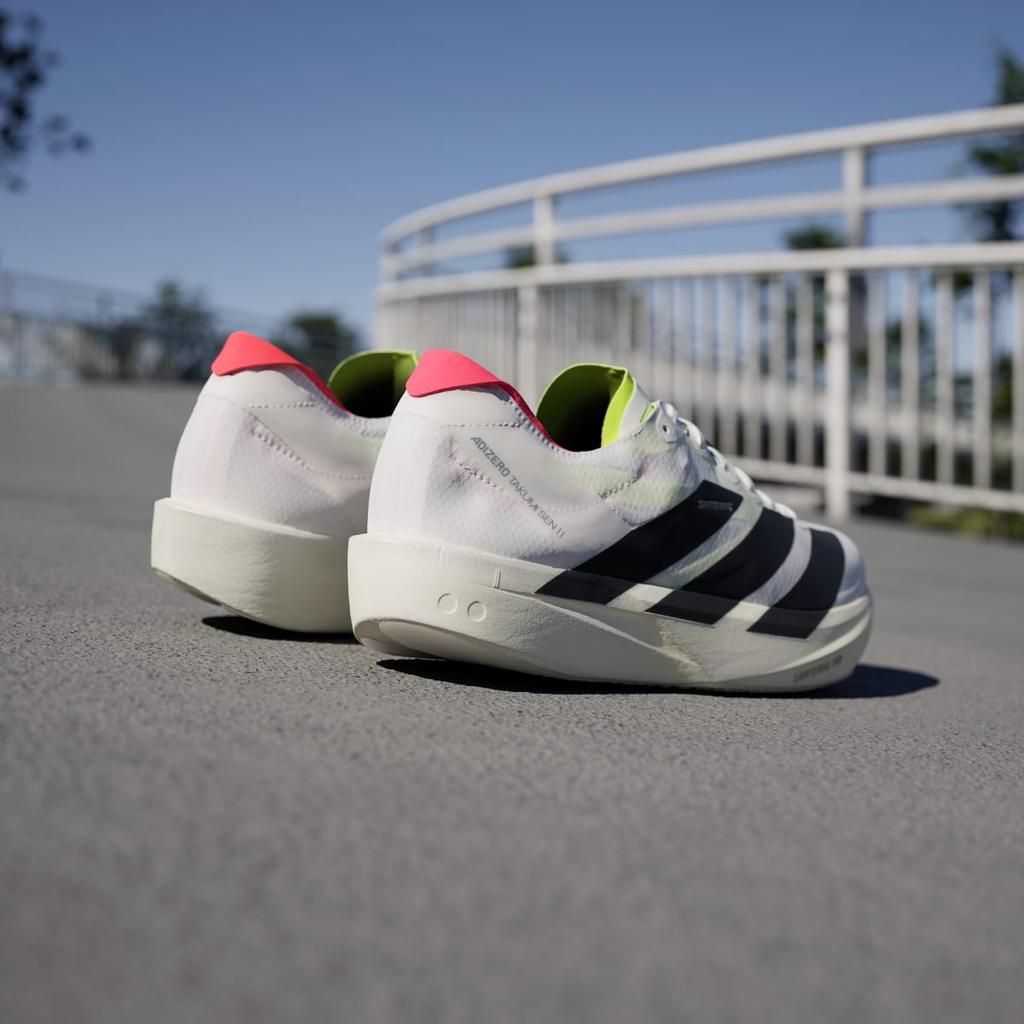 adidas Adizero Takumi Sen 11 JH8659 Men's Performance Sports Shoes Cloud White / Core Black / Lucid Red