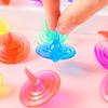 Colorful Rotating Gyroscope Educational Spinning Top Funny Acrylic Gyro  Boys