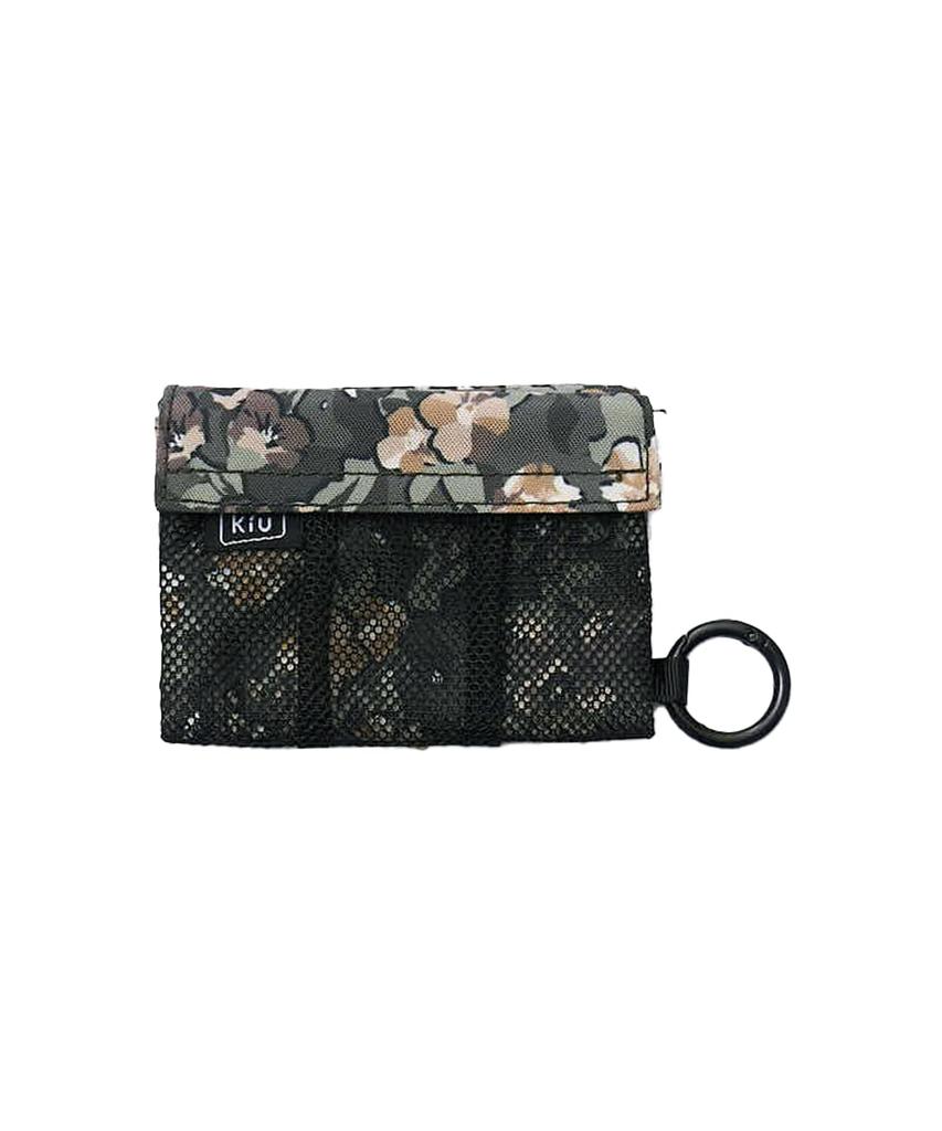 KiU Water-Repellent Wet Tissue Holder Mini Flower Camo - Portable Tissue Pouch, Waterproof Case for Outdoor, Travel & Festivals